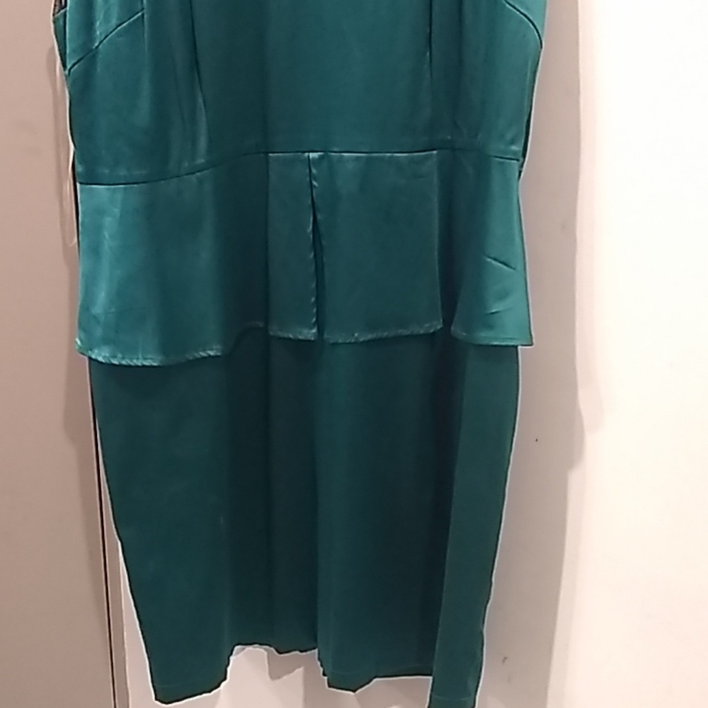 Steve Harvey  Green silk plum dress - Picture 4 of 7